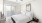 a bed in a room